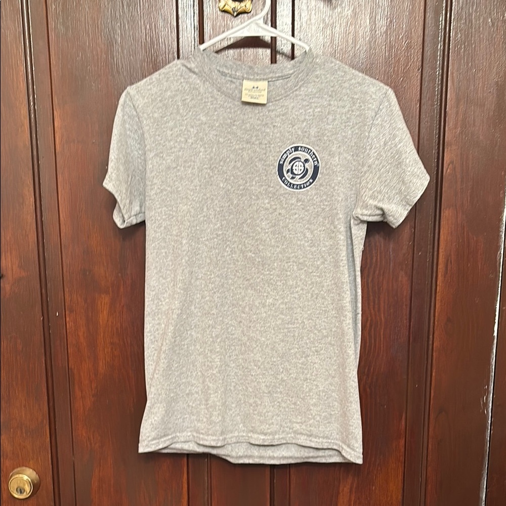 Simply Southern Gray Fitted Short Sleeve Tee